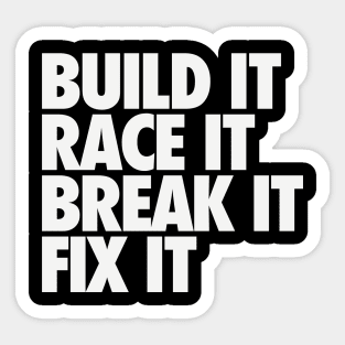 Race Car Owner Sticker